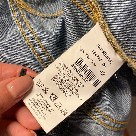 MSGM denim embellished jacket size 42 - Picture 9 of 9